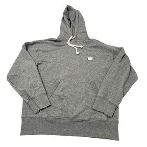 Acne Studios Patch Face Logo Hoodie in Light Grey Melange